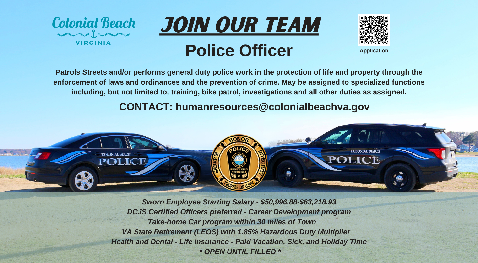 Patrol Officer with QR Code